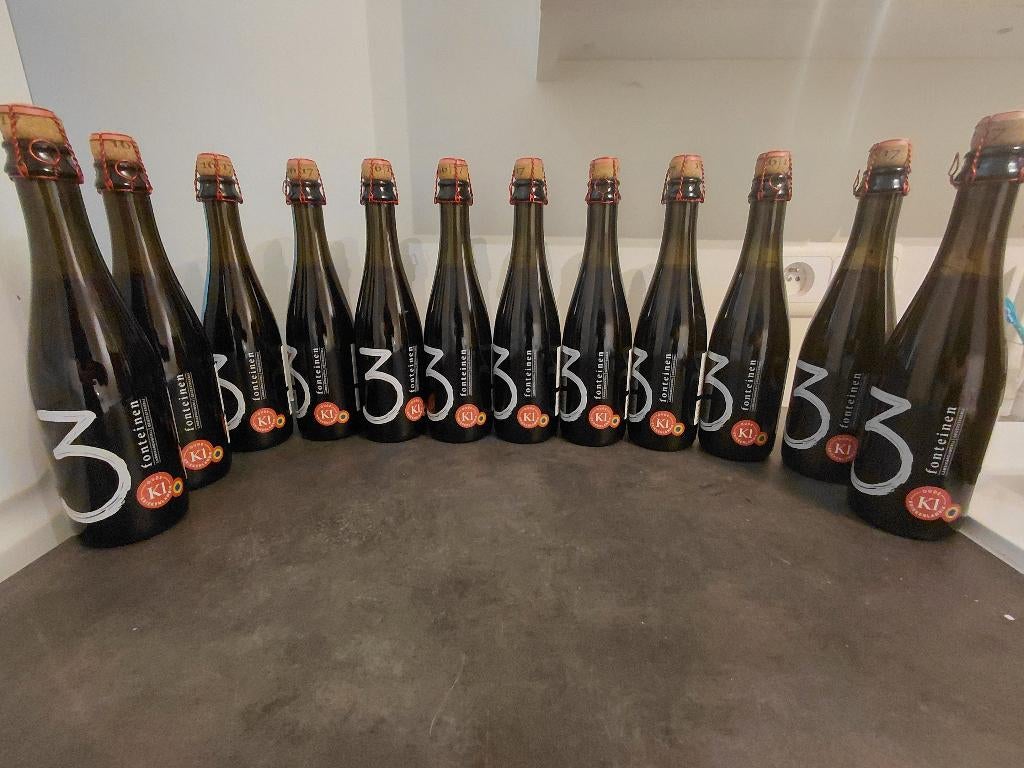 12 x 3 fonteinen oude kriekenlambiek 2017 37,5cl, Verzamelen, Ophalen of Verzenden, Nieuw, Flesje(s)
