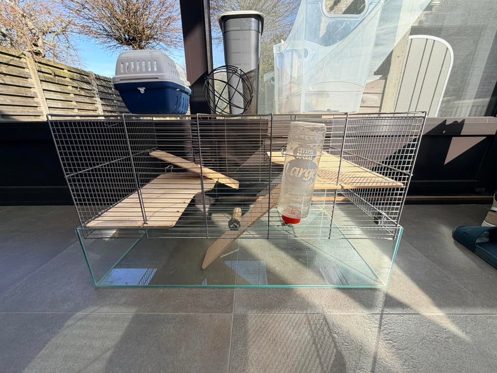 FULL SET Knaagdier verblijf incl. Buitenren., Dieren en Toebehoren, Ophalen, Kooi, Cavia