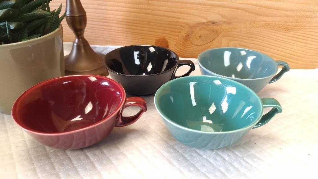 Vintage Boch Keralux Beauty tassen, Ophalen of Verzenden