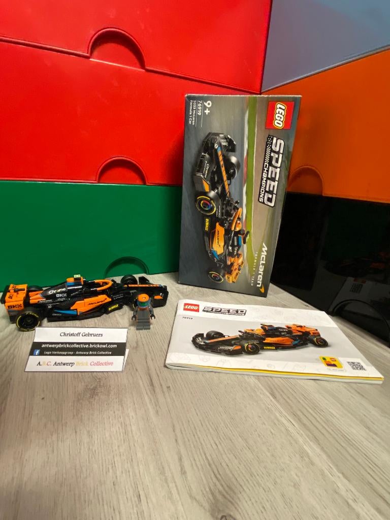 Lego Speed Champions - 76919 - 2023 McLaren Formula 1 Car, Ophalen, Lego, Speed Champions, Zo goed als nieuw