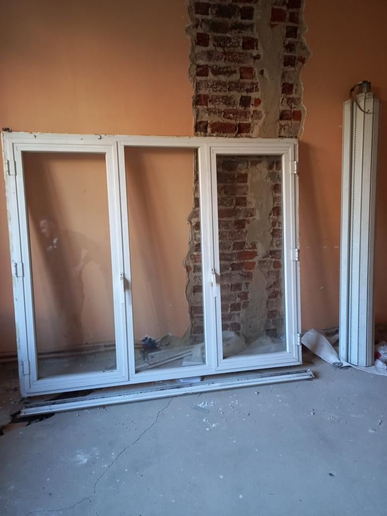 chassis double vitrage en alu + volet electrique 180 cm larg, Bricolage & Construction, Châssis & Portes coulissantes, Aluminium