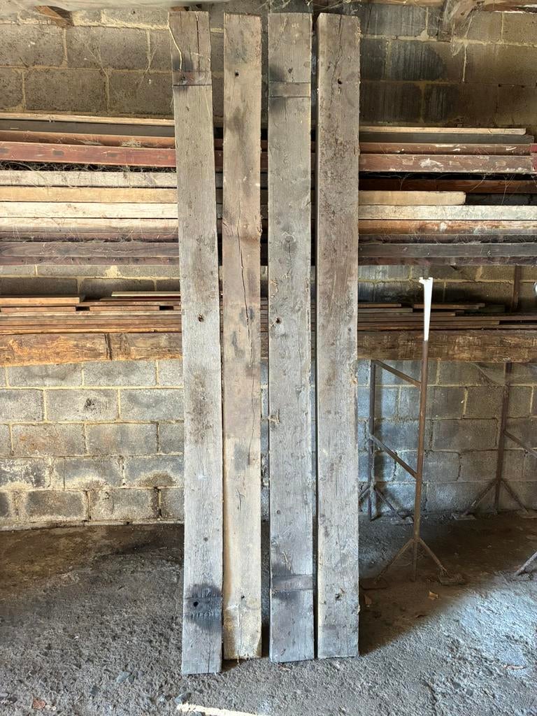 4 Planches de chene et 5 poutres, Ophalen, Gebruikt, 250 cm of meer, Balken