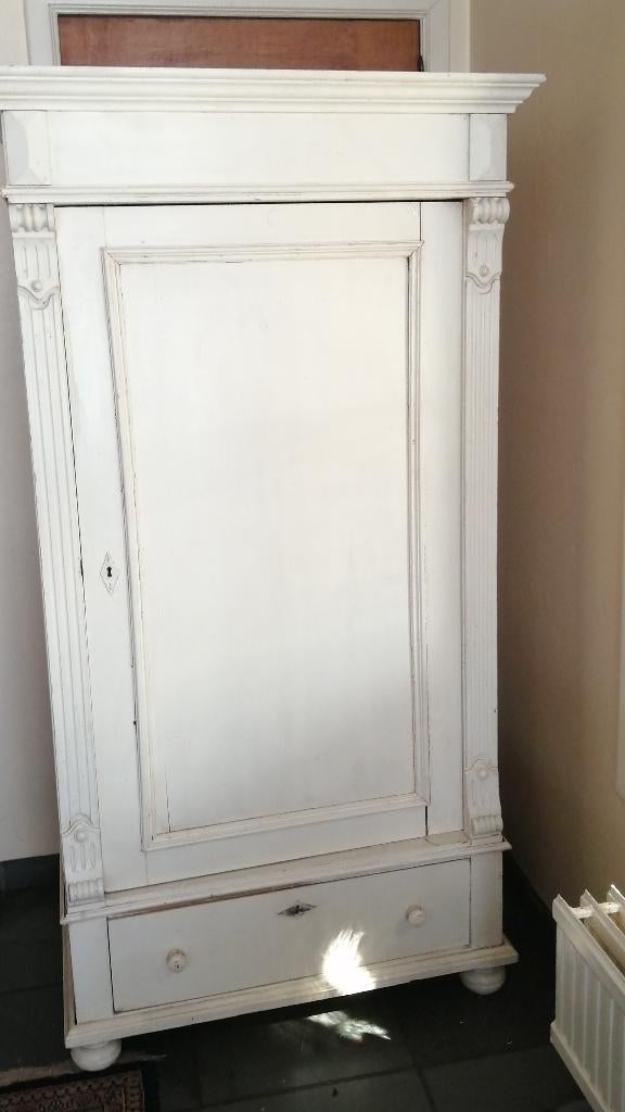 antieke kast, wit geschilderd, Ophalen