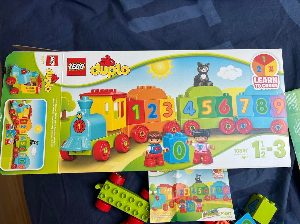 Duplo trein met nummertjes, Ophalen, Zo goed als nieuw