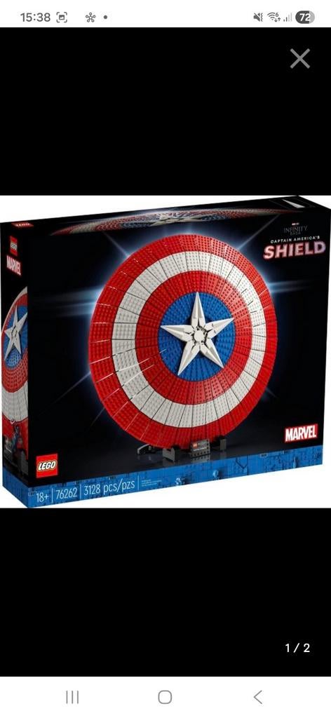 lego 76262 captain america's shield, Ophalen, Lego