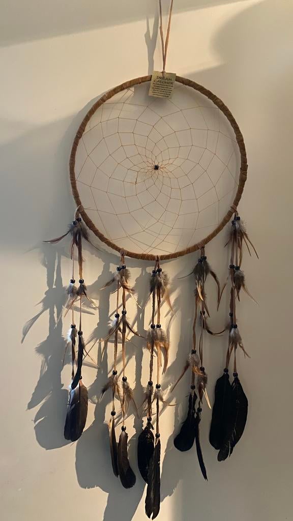 Dromenvanger dromenvanger met veren 95cm, Huis en Inrichting, Woonaccessoires | Kransen, Ophalen, Nieuw