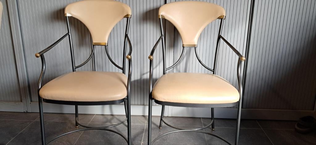 Design stoel Linda, Maison & Meubles, Chaises, Gris, Enlèvement