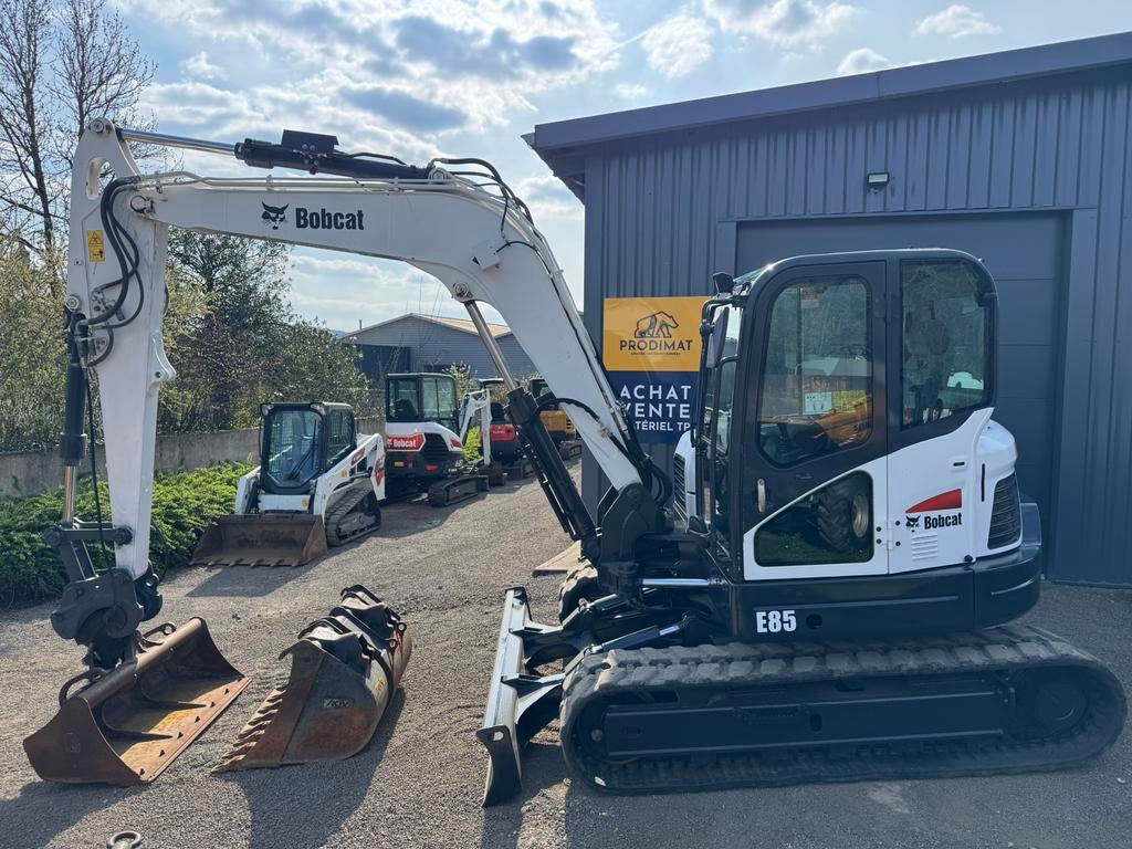 Bobcat E85, Enlèvement, Excavatrice