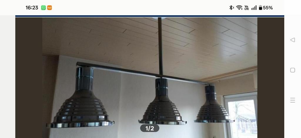 Hanglamp salon, Ophalen