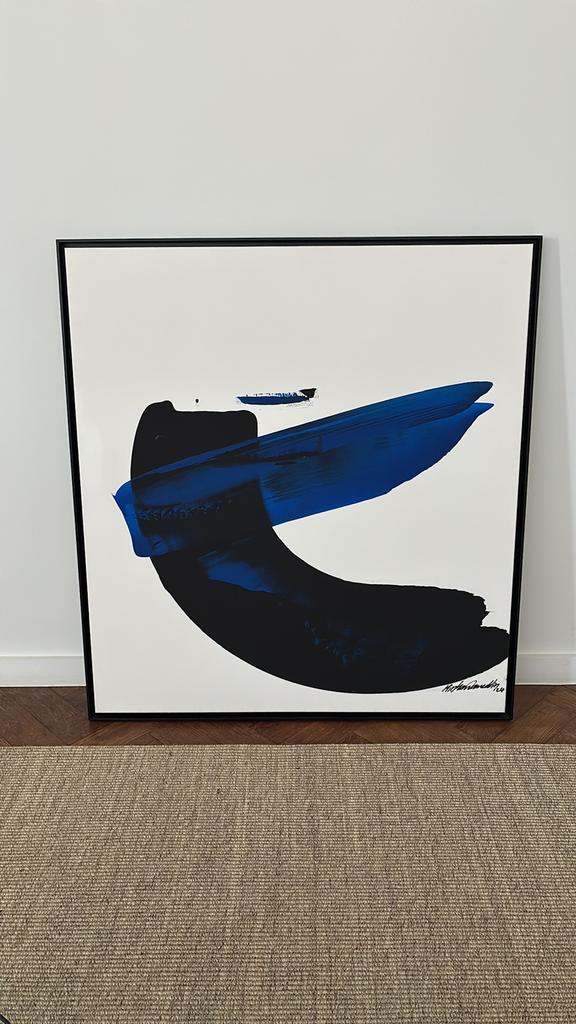 Large framed abstract painting - Parscha Mirghawameddin, Enlèvement