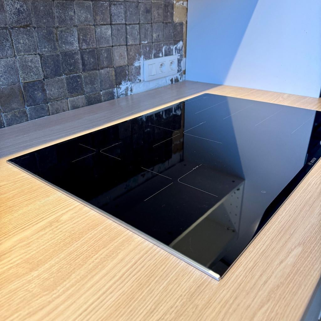 Inductie Kookplaat Bosch PXV875DC1E, Elektronische apparatuur, Kookplaten, Ophalen, Zo goed als nieuw, Inbouw, Inductie