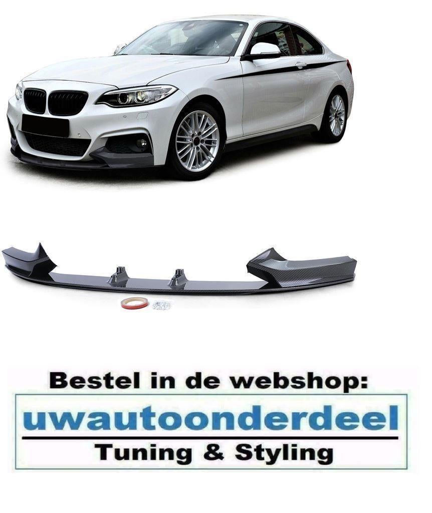 Splitter Spoiler Carbon Look Voor Bmw 2 serie F22 F23 M Pack, Auto diversen, Tuning en Styling, Verzenden