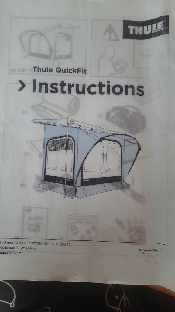 luifeltent Thule, Ophalen