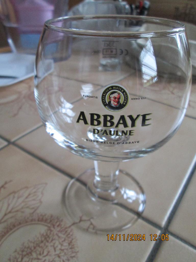 Verre « Abbaye d’Aulne », Collections, Enlèvement, Neuf, Verre ou Verres, Autres marques