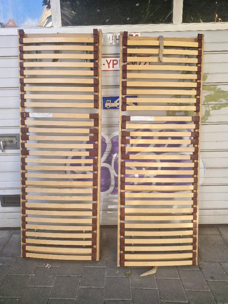 Sommiers à lattes réglables manuellement (2 pièces), Maison & Meubles, Enlèvement