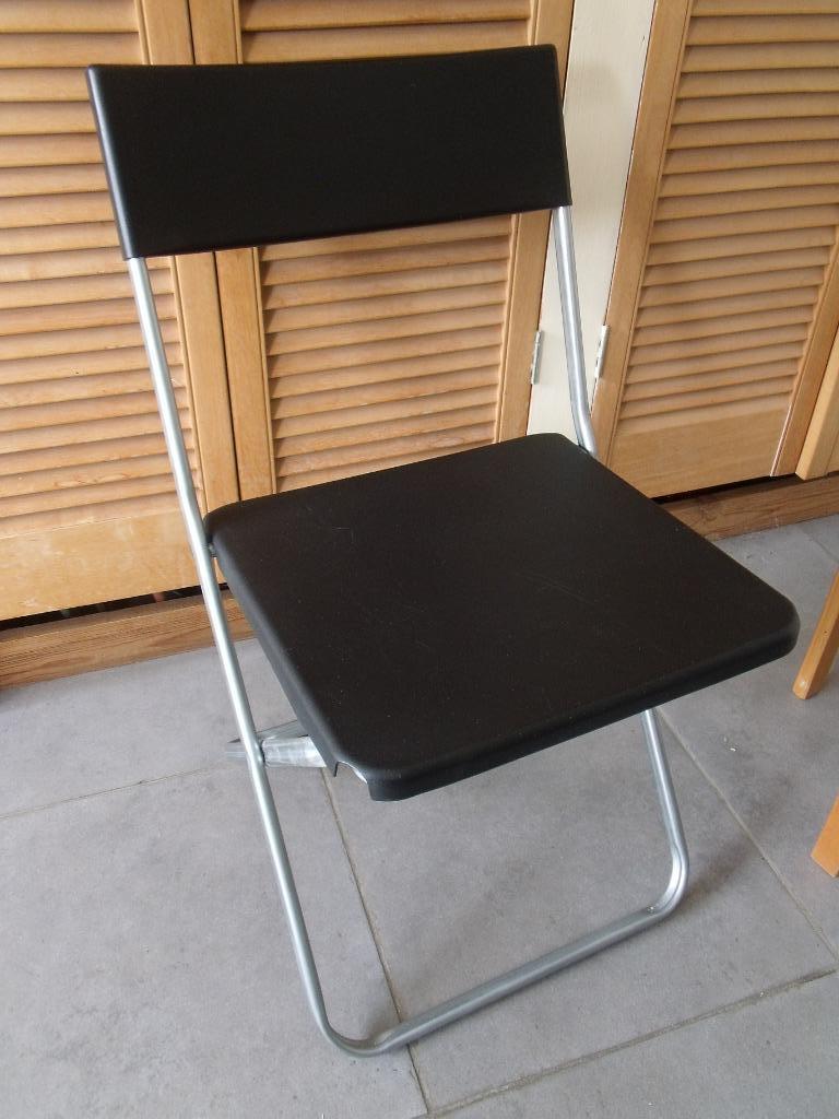 chaise pliante JEFF ikea = 10€, Métal, Enlèvement, Utilisé, Norvegien