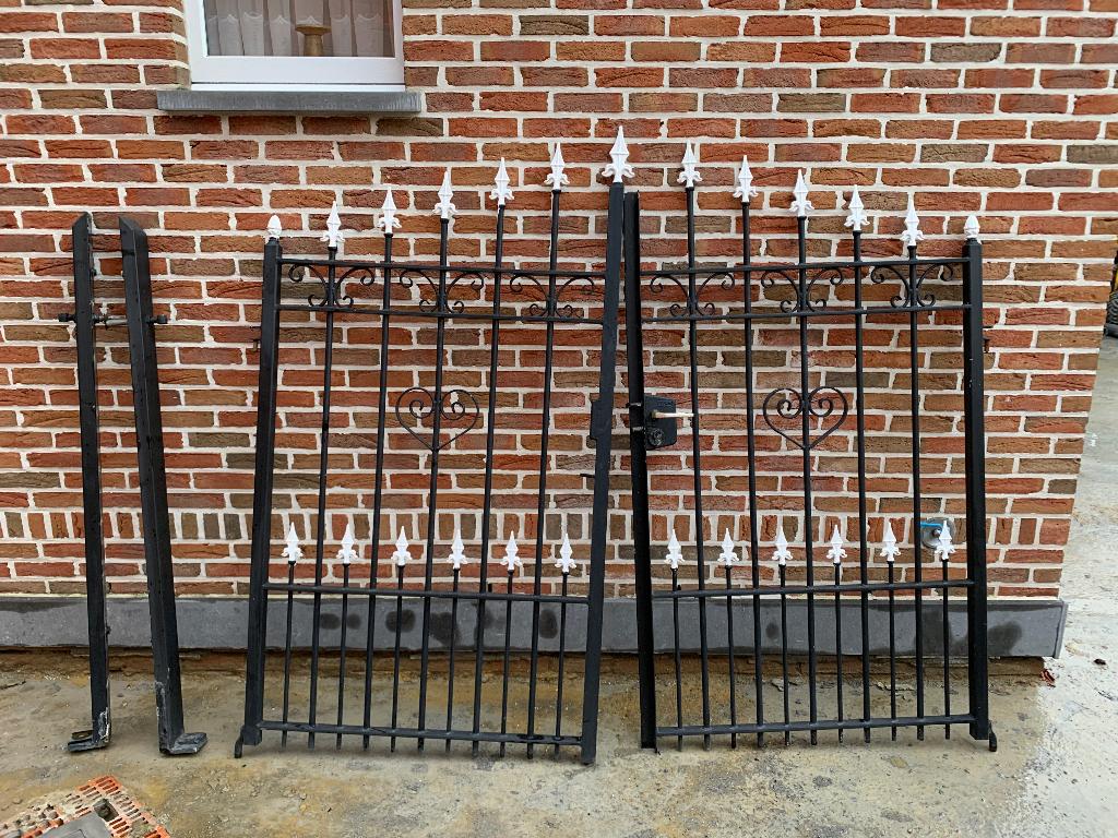 Smeedijzer hekwerk, Enlèvement, Utilisé, Fer, Clôture ornementale
