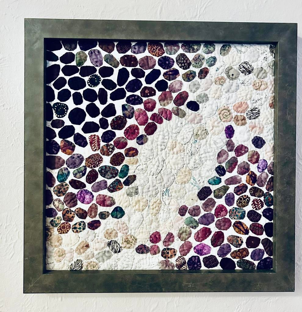 Patchwork unique fait main, Antiquités & Art, Art | Peinture | Abstraite, Enlèvement