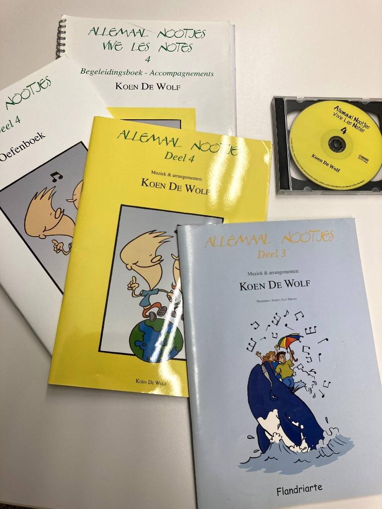 notenleerboeken Allemaal Nootjes Koen De Wolf, Enlèvement ou Envoi, Comme neuf, Koen De Wolf