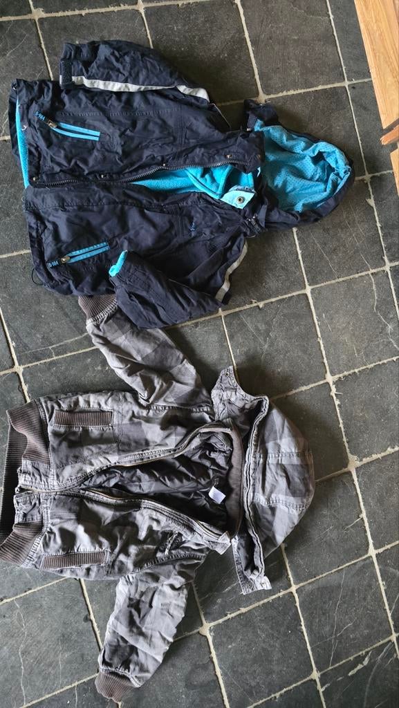 Winterjas met afneembare kap jongen kind maat 98 104, Ophalen of Verzenden, Gebruikt, Jongen