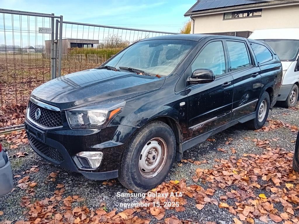 Ssangyong actyon sports 2.2 xdi euro 6 automaat, Auto's, SsangYong, Automaat, Actyon Sports, Zwart, Leder