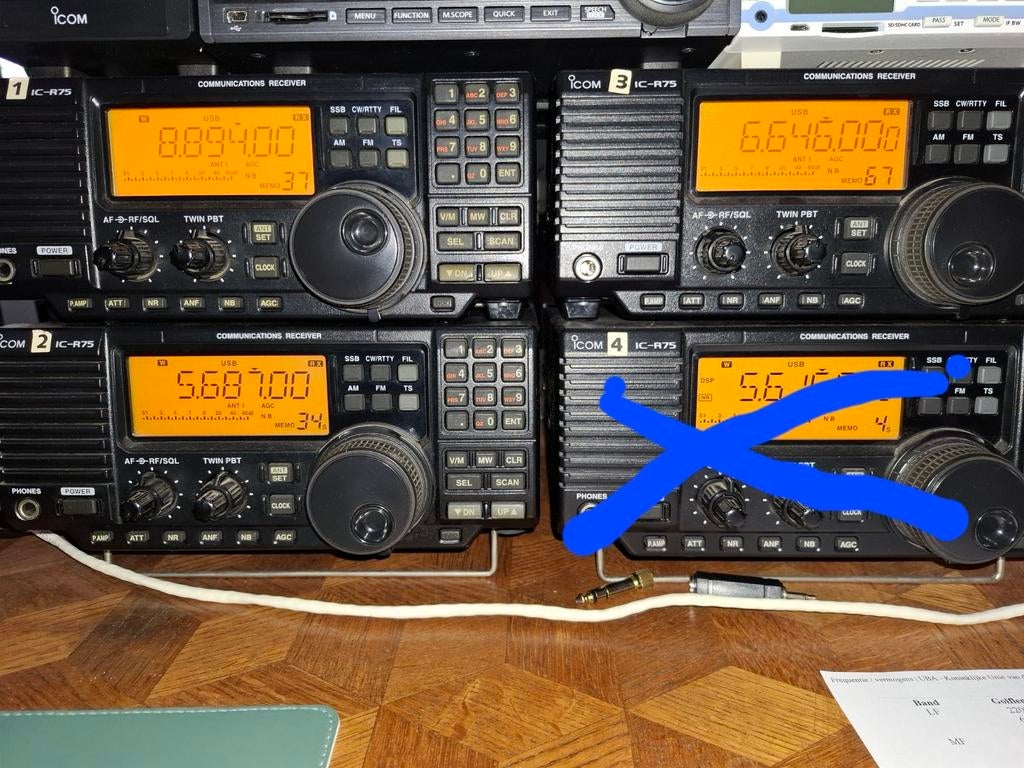 Icom R75 HF receivers, Telecommunicatie, Zenders en Ontvangers, Ophalen of Verzenden, Gebruikt