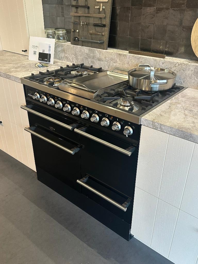 Gasfornuis Boretti 100 cm - splinternieuw toonzaalmodel, Neuf, Gaz, Enlèvement, Gril