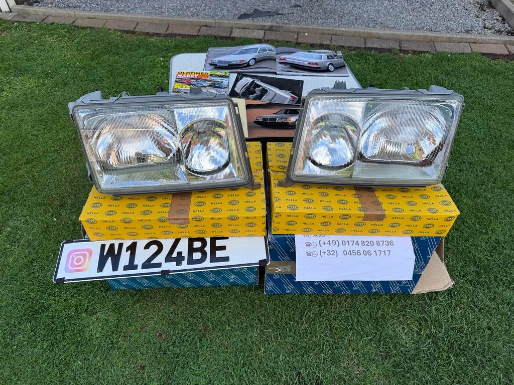 Mercedes W124 500E koplampen V8 M119 E500, Auto-onderdelen, Ophalen