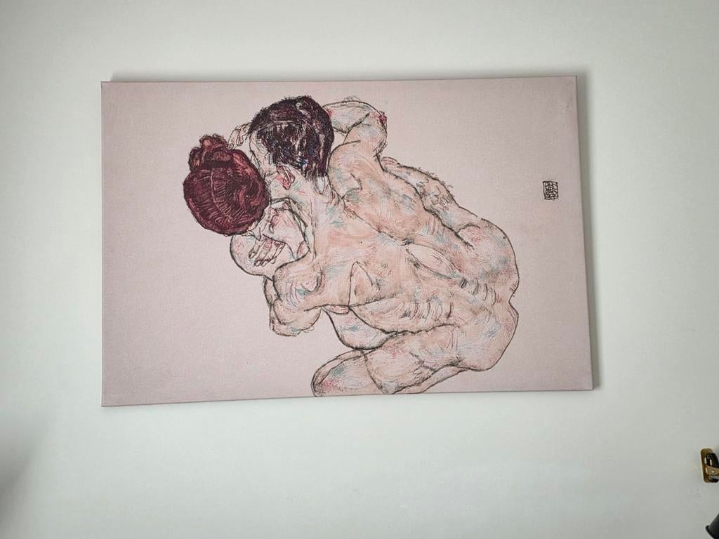 Egon Schiele Canvas 120 x 80 cm, Ophalen, Zo goed als nieuw
