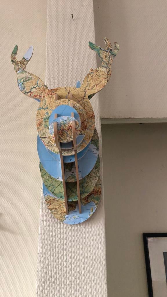 Houten hertenkop, Enlèvement ou Envoi, Comme neuf