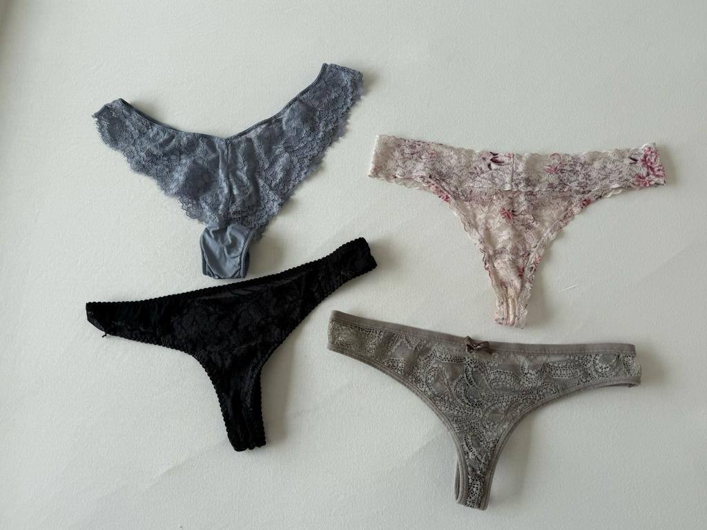 Diverse Slipjes & Strings – Maat S & M – Kant, Lycra, Katoen, Hunkemöller, Envoi, String