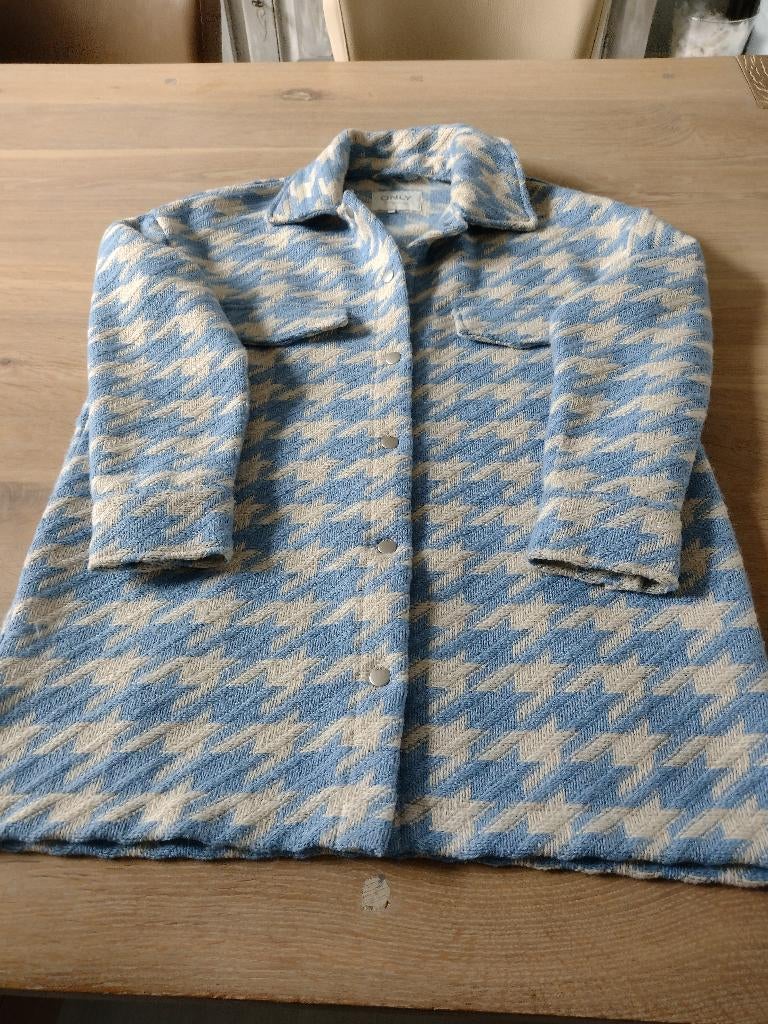 Only lichtblauwe tweed vest mtM, Ophalen of Verzenden