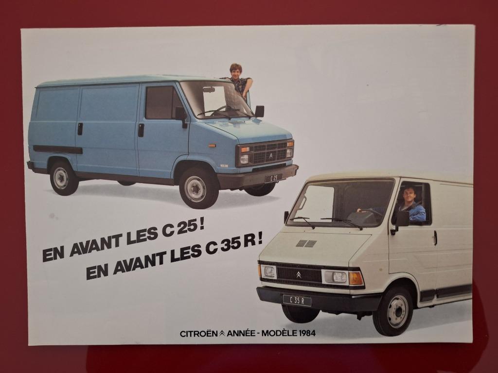 Citroën C25 C35 1984 brochure dépliant, Enlèvement ou Envoi, Utilisé, Citroën