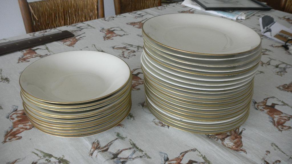 borden met vergulde rand, Antiek en Kunst, Ophalen