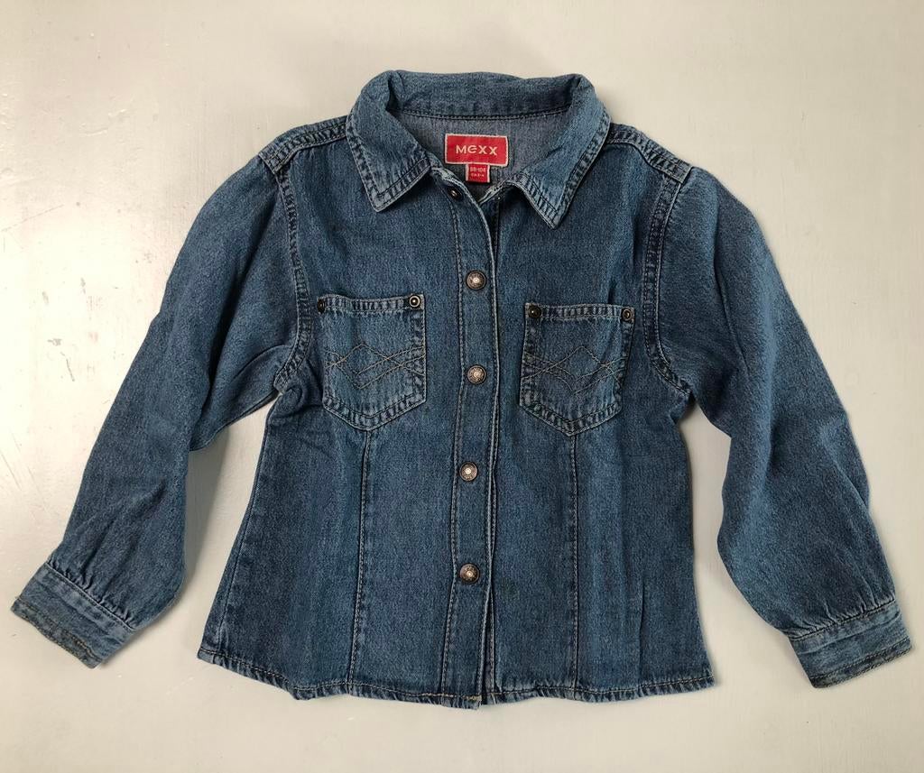 Chemise en jean Mexx 98 104, Enlèvement ou Envoi, Chemise ou Chemisier, Utilisé, Fille