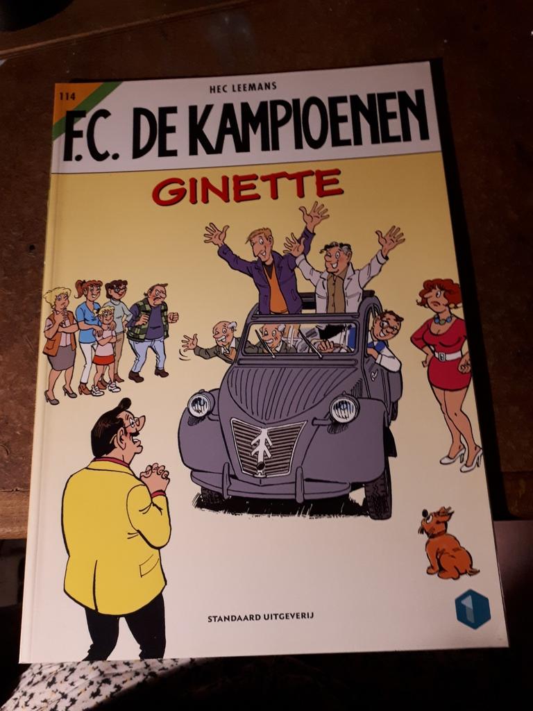 Fc De Kampioenen- Ginette Nr 114 ( 1ste druk ), Boeken, Eén stripboek, Hec Leemans, Ophalen of Verzenden, Zo goed als nieuw