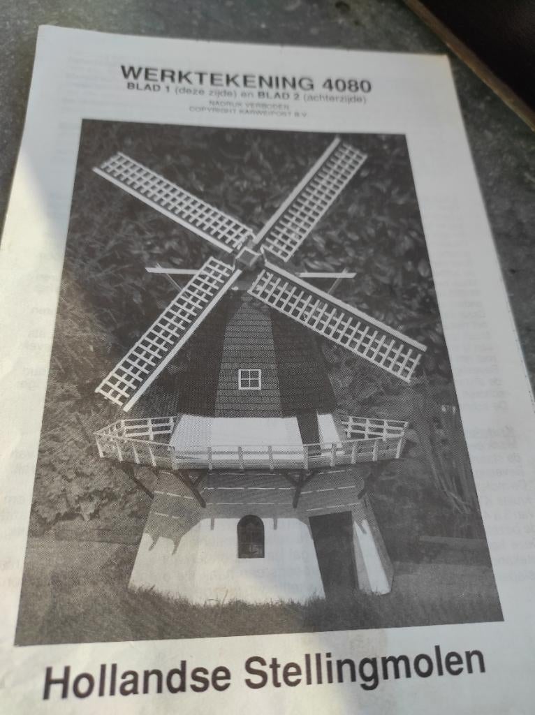 Moulin à tour néerlandais, Enlèvement, Neuf, Bricolage