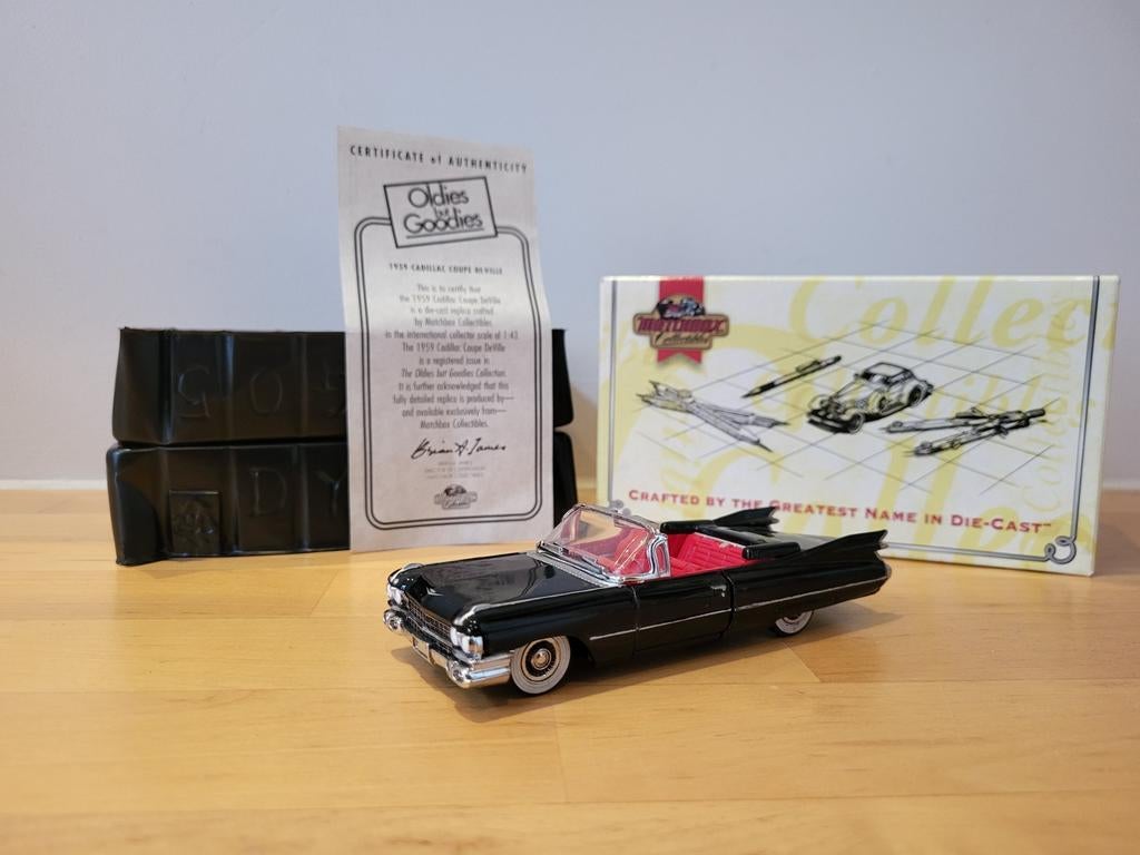 Dinky Matchbox Cadillac Coupe de Ville DYG05-M, Ophalen of Verzenden, Zo goed als nieuw, Auto, Matchbox