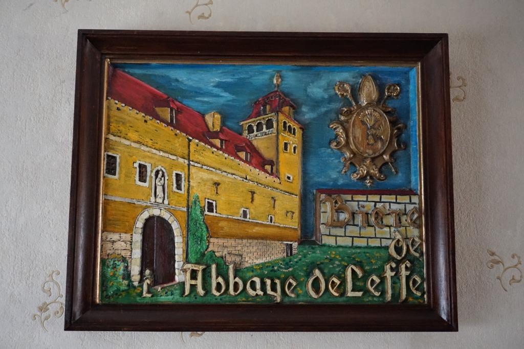 cadre en relief Abbaye de Leffe - 72,5 cm x 57,5 cm, Collections, Enlèvement ou Envoi, Leffe