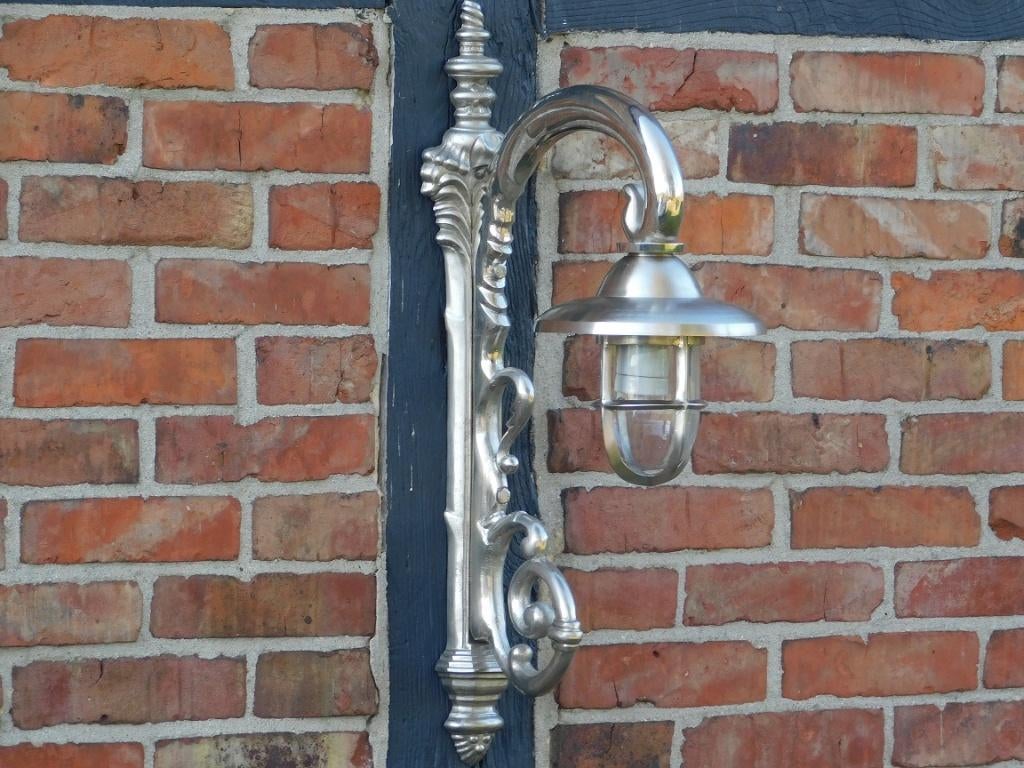 LAATSTE: Antieke Scheepslamp - vernikkeld messing, Antiek en Kunst, Antiek | Verlichting, Ophalen of Verzenden