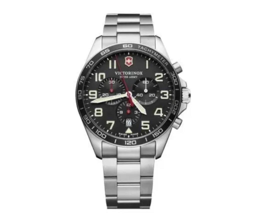 Montre Victorinox Chrono, Staal, Staal, Polshorloge, Nieuw