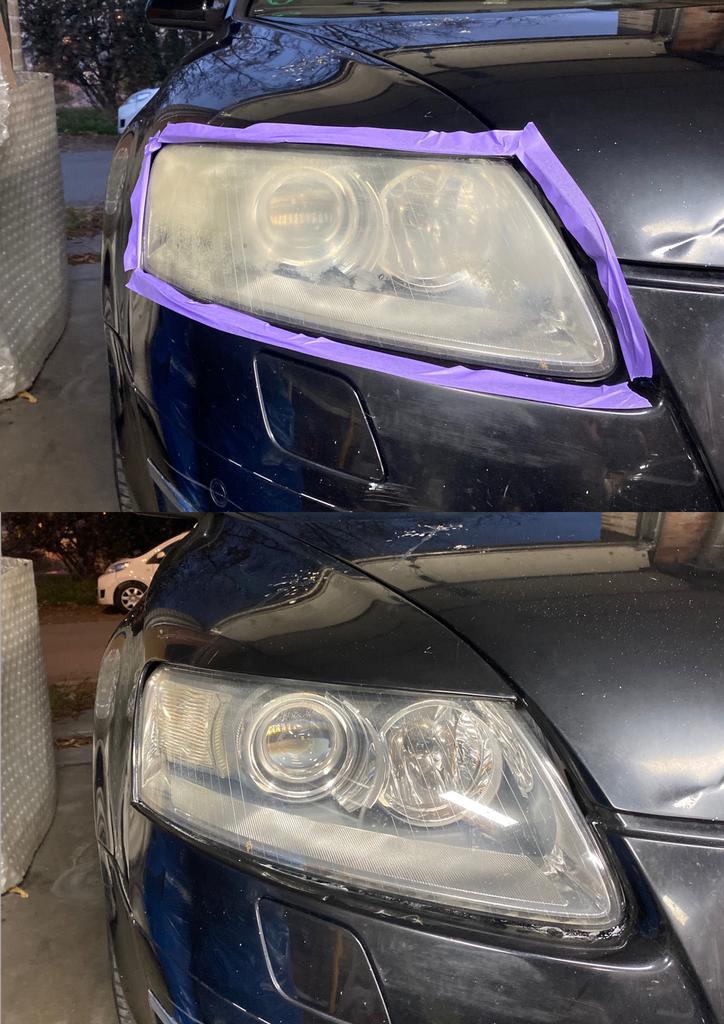 Polissage phares renovation, Enlèvement