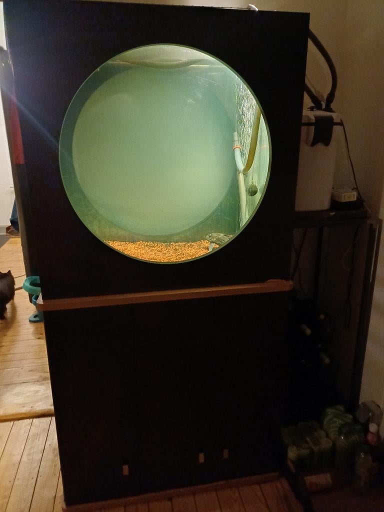 Aquatlantis patrijspoortaquarium (groot model)., Dieren en Toebehoren, Ophalen, Gebruikt, Leeg aquarium