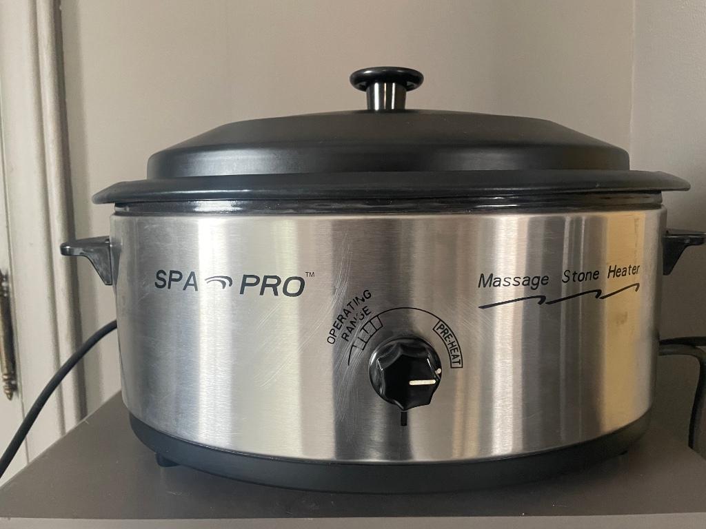 Chaufferette pierres de massage, Enlèvement, Comme neuf, Tout le visage, Soins