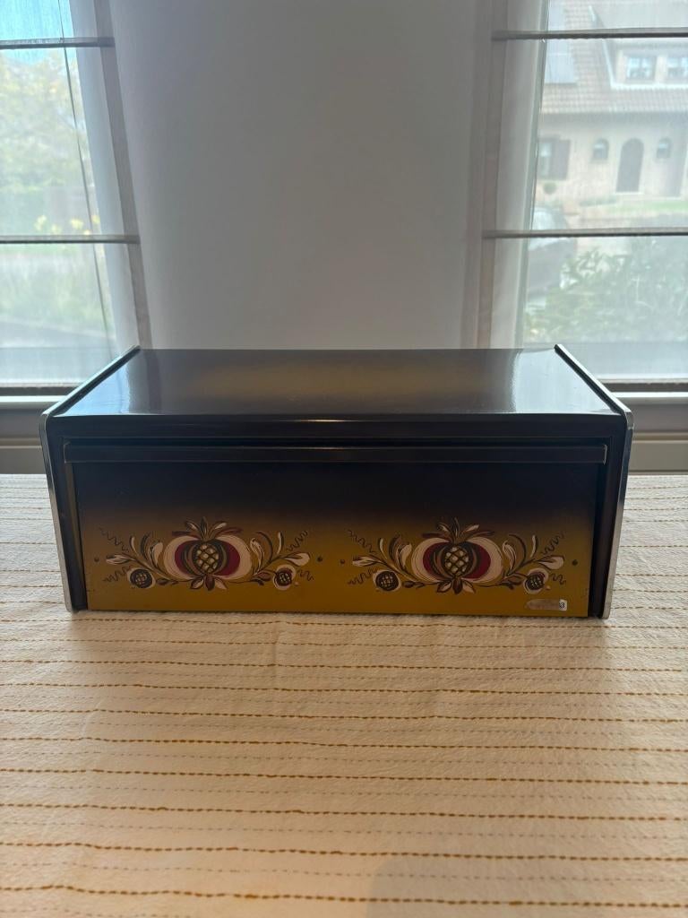 Vintage brabantia broodtrommel bruin, Ophalen, Gebruikt