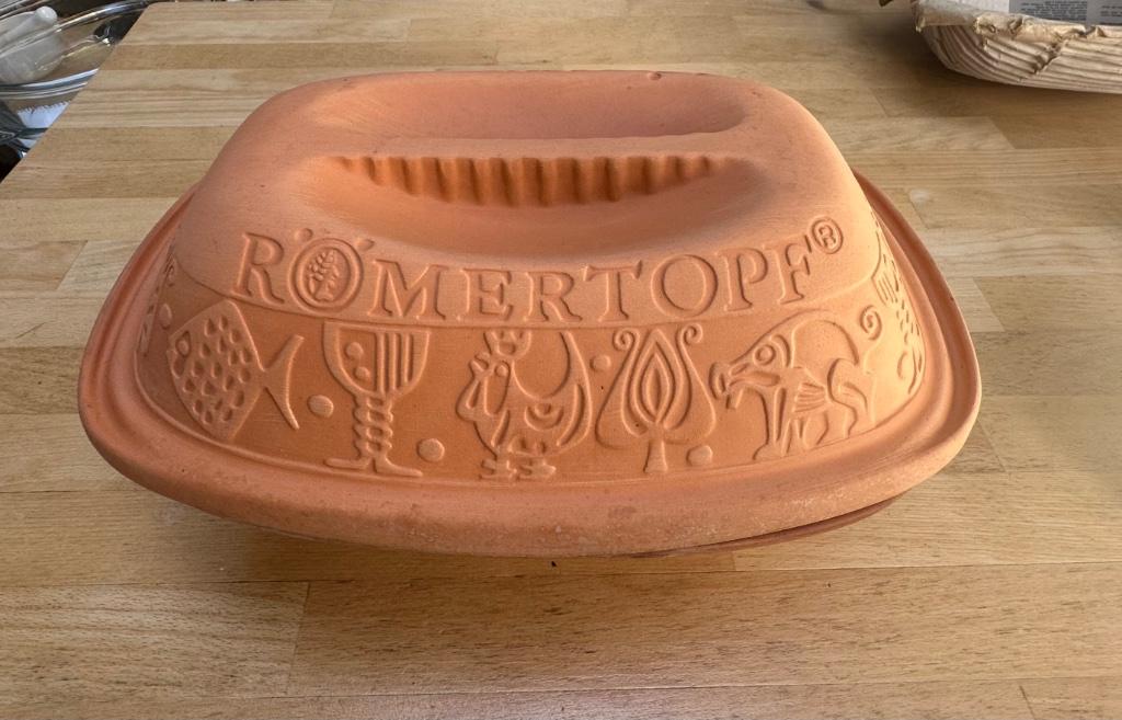 Cocotte en Terre Cuite RÖMERTOPF h:16cm 19x28cm, Enlèvement