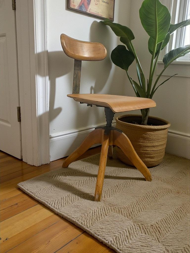 Chaise industrielle vintage/ chaise de bureau, Enlèvement ou Envoi