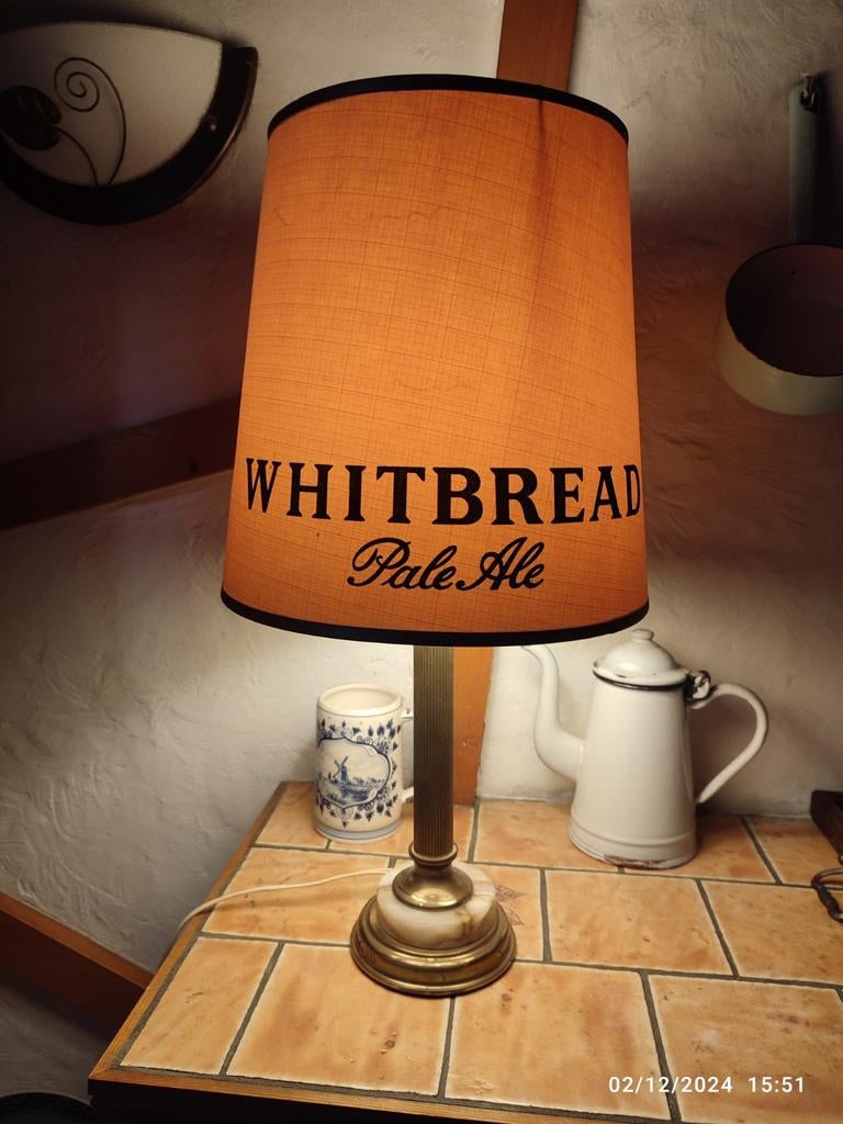 Oude PALE-ALE WHITBREAD-lamp., Verzamelen, Biermerken, Ophalen, Gebruikt, Overige typen, Overige merken