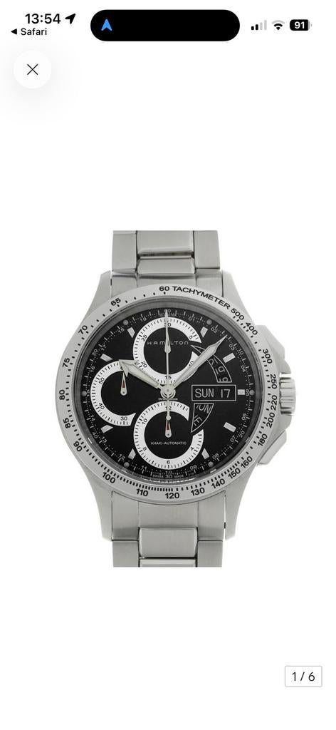 Hamilton Horloge H64616131, Ophalen of Verzenden, Zo goed als nieuw