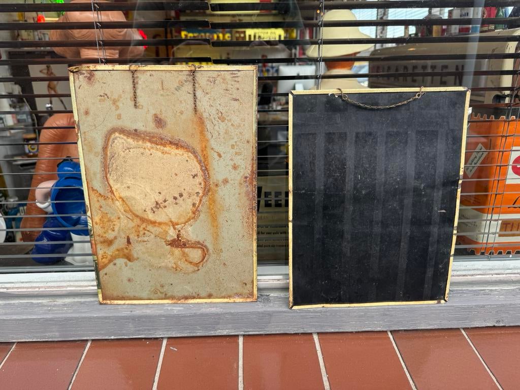 Oude zeldzame Liebig reclame borden, Verzamelen, Ophalen of Verzenden, Gebruikt, Reclamebord